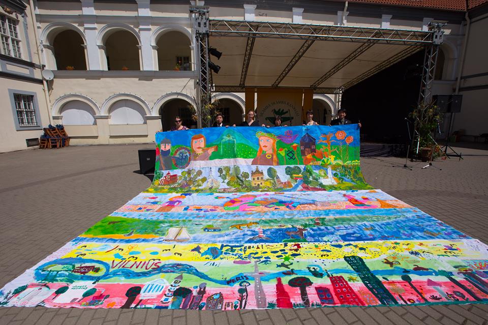 Visited Lithuania to create the Biggest Painting in the World in Republic of Lithuania.