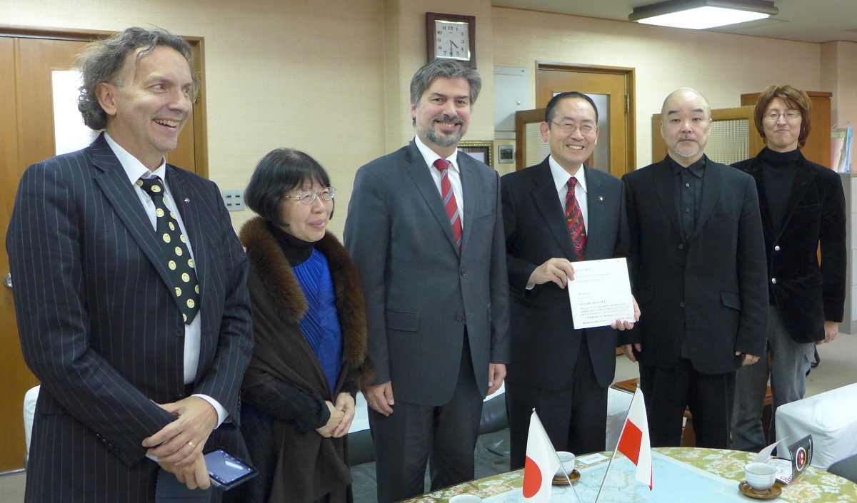 Visited Shunan City, Yamaguchi Prefecture, from 12 to 14, along with the Ambassador of Poland and Mr. Malek
