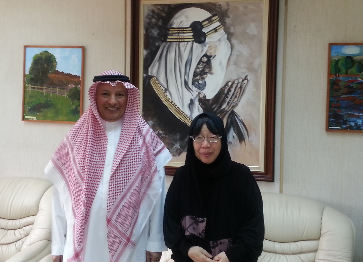 We made a courtesy call on Director General of King Faisal School