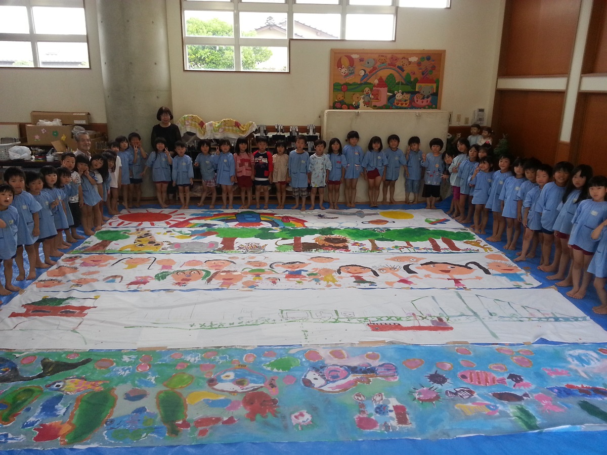 Held a painting event for the Biggest Painting in the World 2020 in Simonoseki