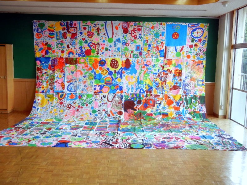 We held “The Biggest Painting in the World in Sagamihara” 