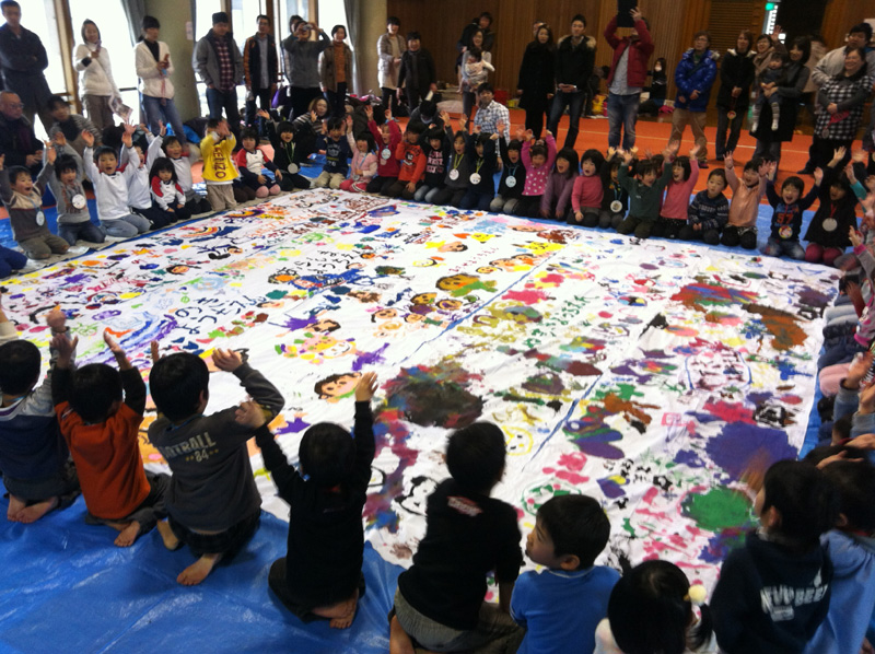 We held “The Biggest Painting in the World in Yasugi”