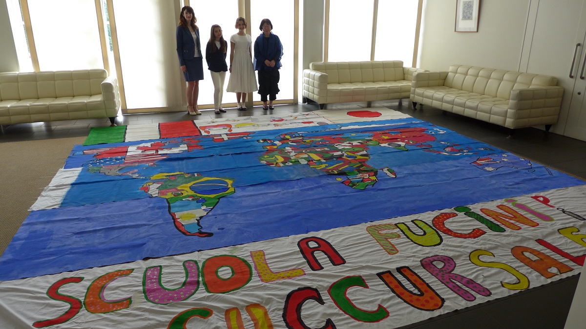 Visited the Embassy of Italy to receive the Biggest Painting in the World 2020 in Italy. 