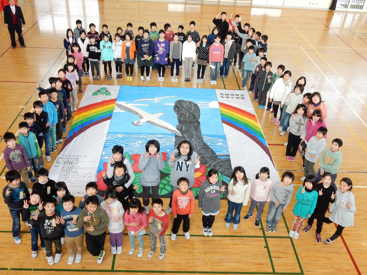 The Biggest Painting in the World 2020 Kesennuma City was completed