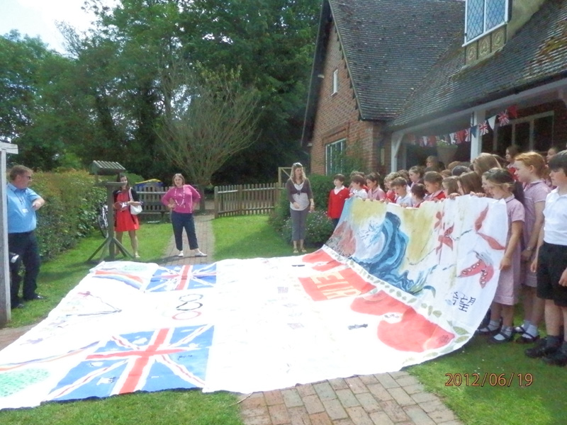 We made The Biggest Painting in the World 2012 of Kent, the UK.