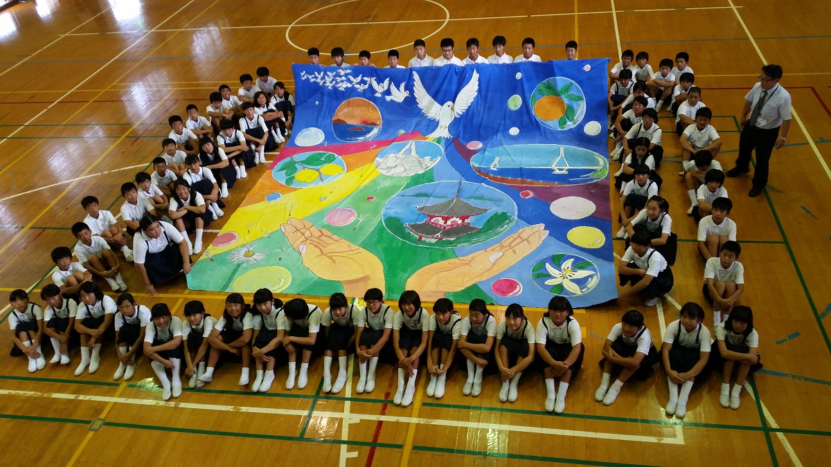 The Biggest Painting in the World 2020 Onomichi was completed