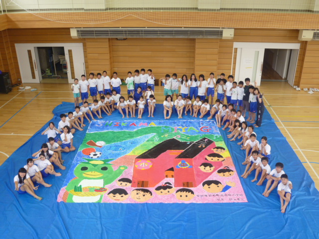 The Biggest Painting in the World 2020 Shikama Town was completed
