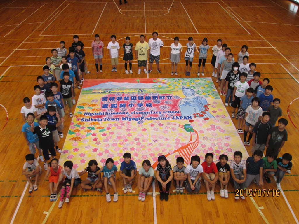 The Biggest Painting in the World 2020 Shibata Town was completed