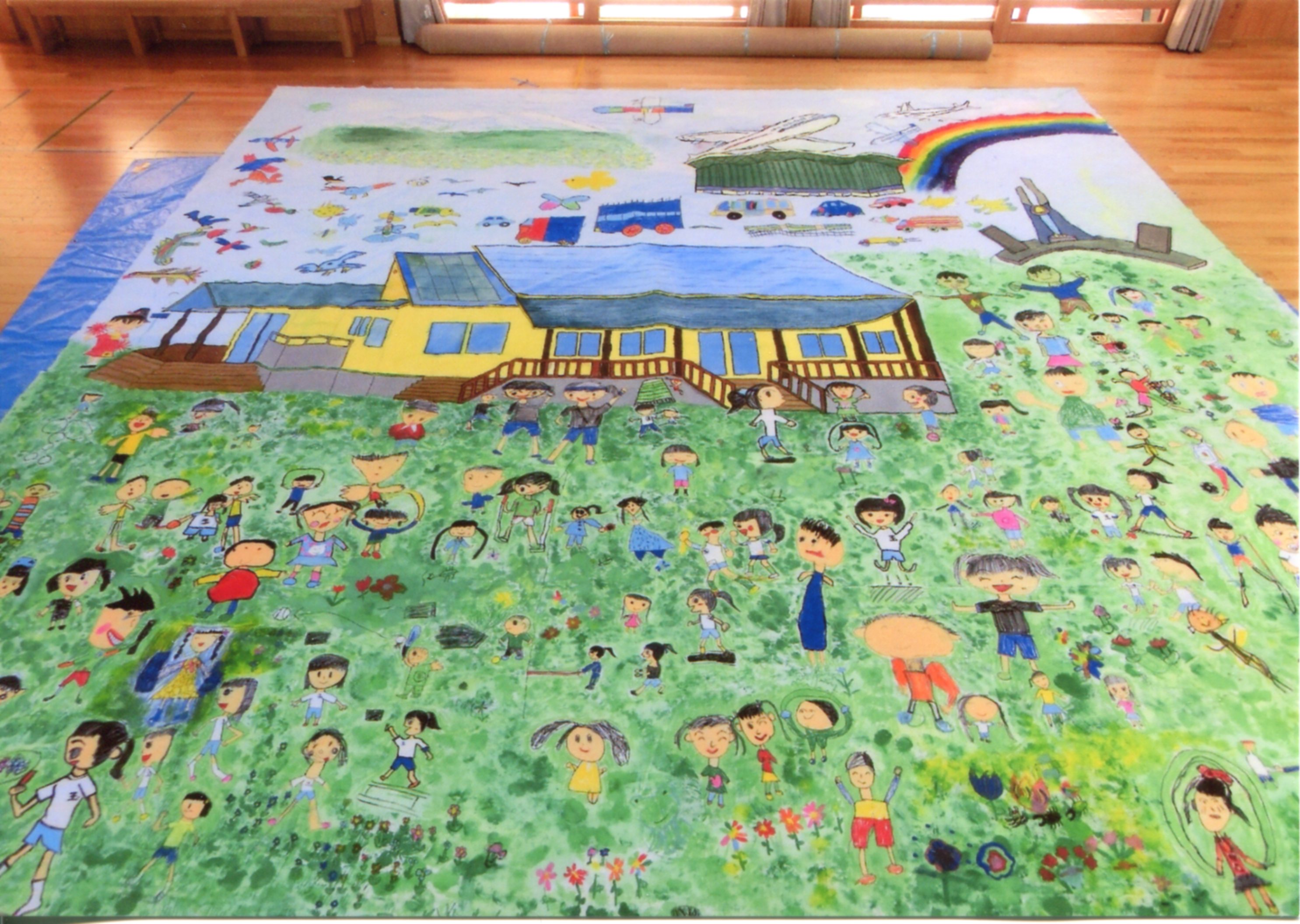 The Biggest Painting in the World 2020 Iwanuma City was completed