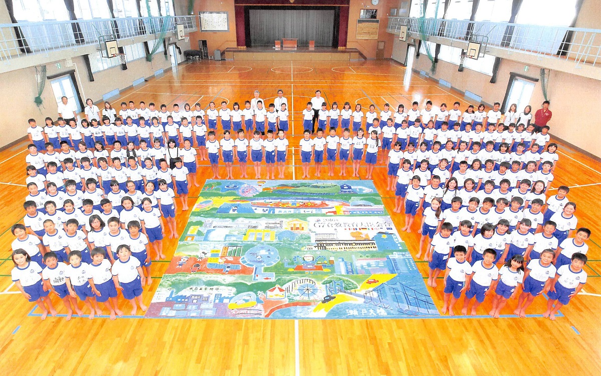 The Biggest Painting in the World 2020 Kurashiki City was completed