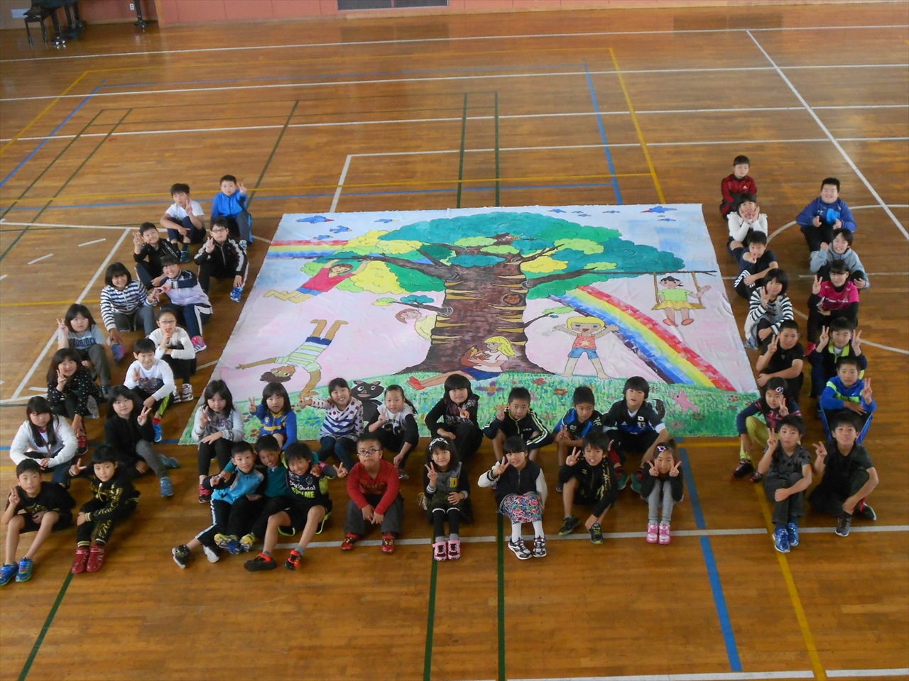 The Biggest Painting in the World 2020 Shibetsu City was completed