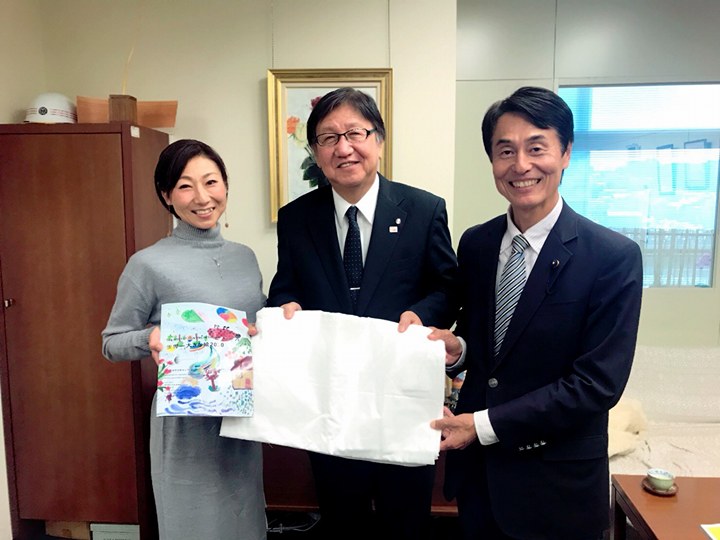 The head of the Board of Education of Okazaki City, Aichi Prefecture, expressed their will to participate in the project