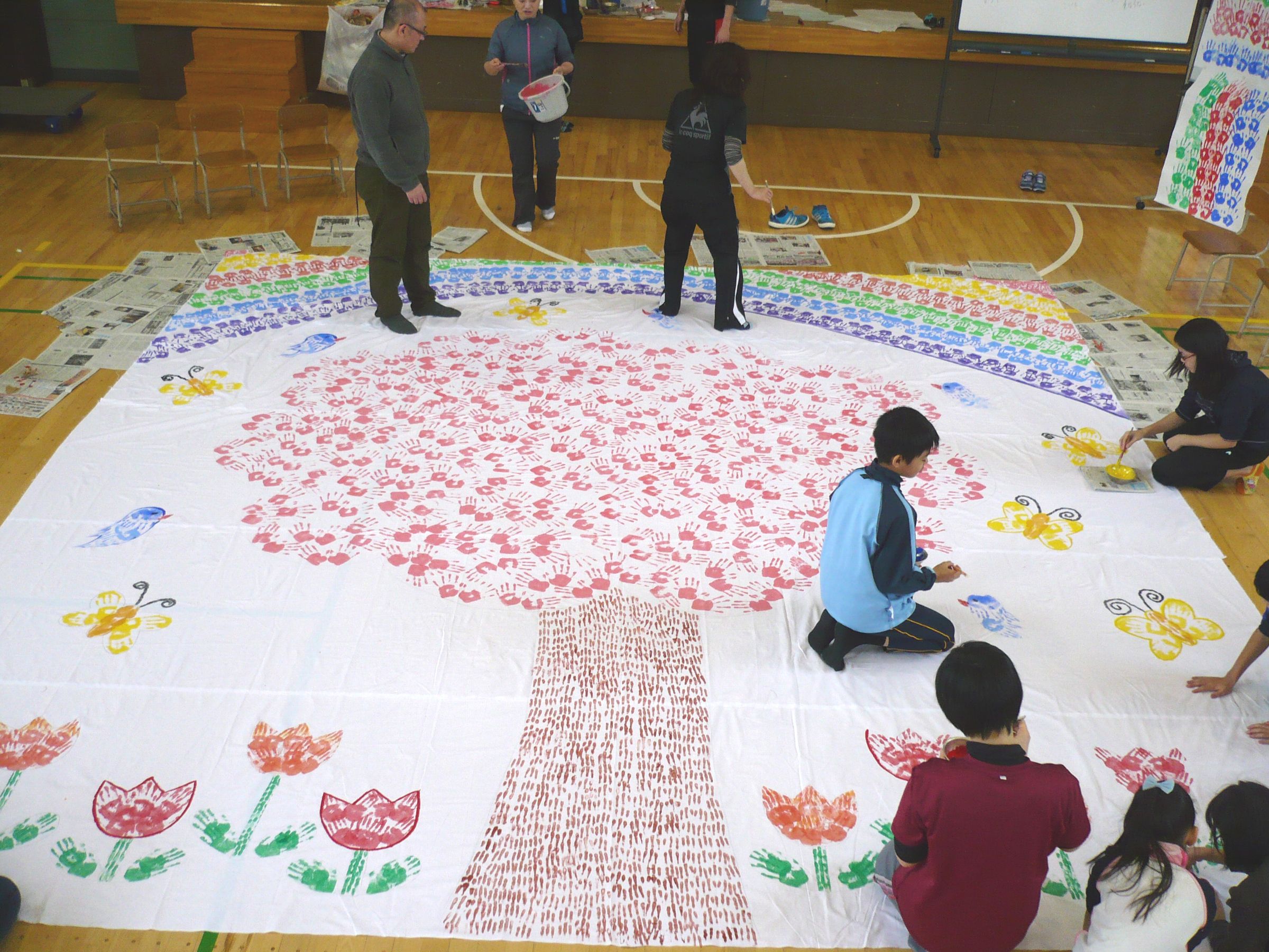 壮瞥町立久保内小学校おおきな絵04