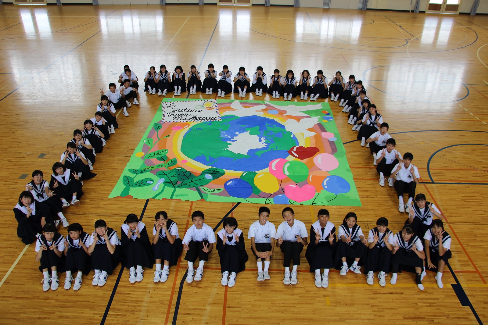 The Biggest Painting in the World 2020 Okazaki City was completed